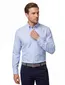 Eton overhemd effen lichtblauw button down slim fit