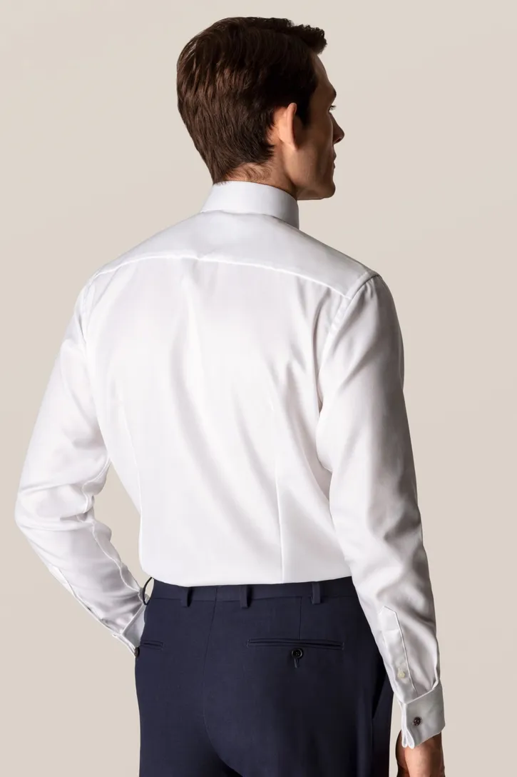 Eton contemporary fit overhemd wit katoen french cuff