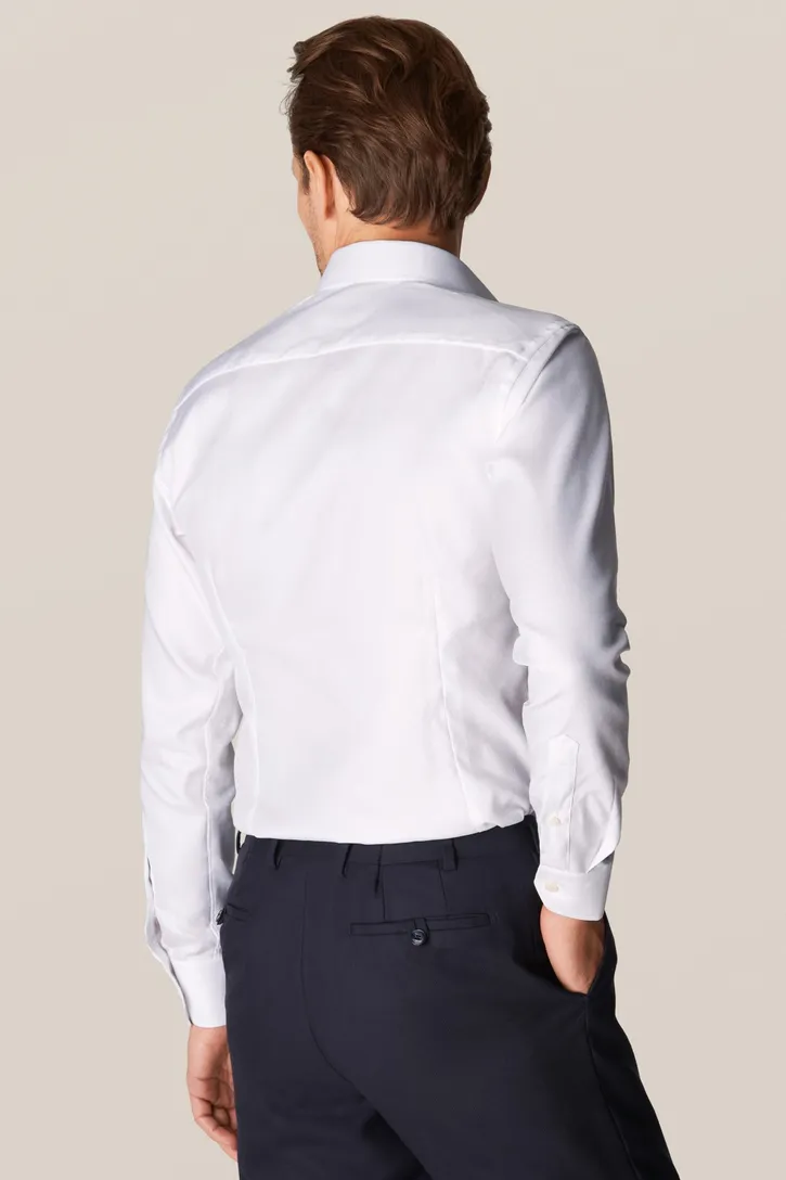 Eton overhemd contemporary twill wit katoen