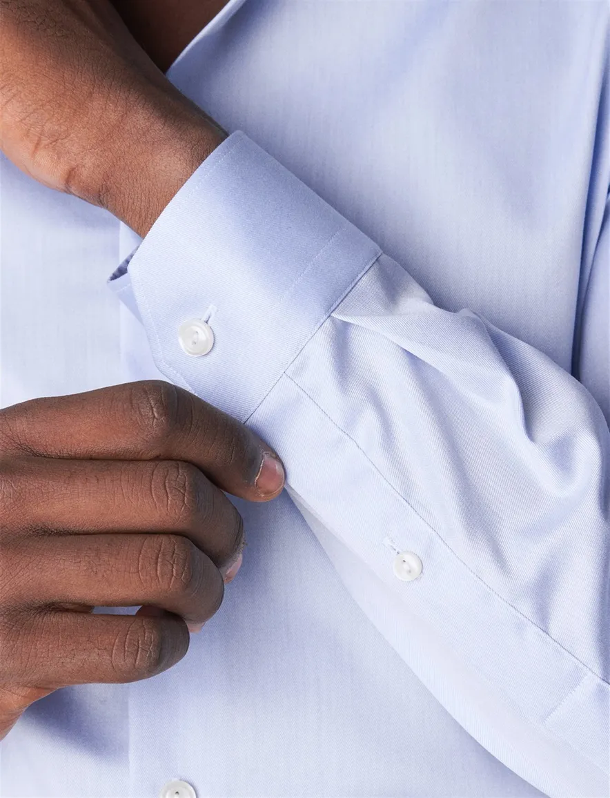 Eton business overhemd super slim fit Signature Twill lichtblauw