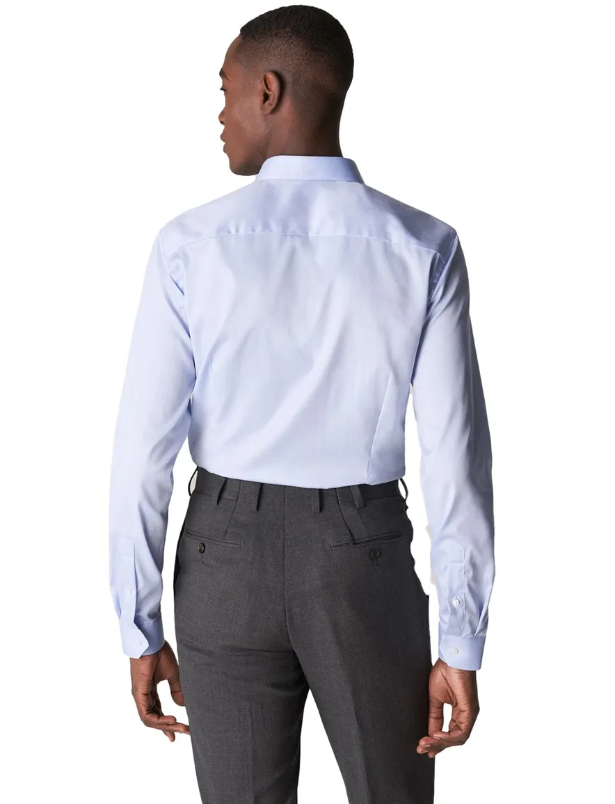 Eton business overhemd super slim fit Signature Twill lichtblauw