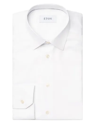 Eton Eton overhemd wit effen slim fit