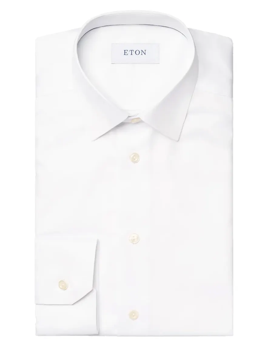 Eton overhemd wit effen slim fit