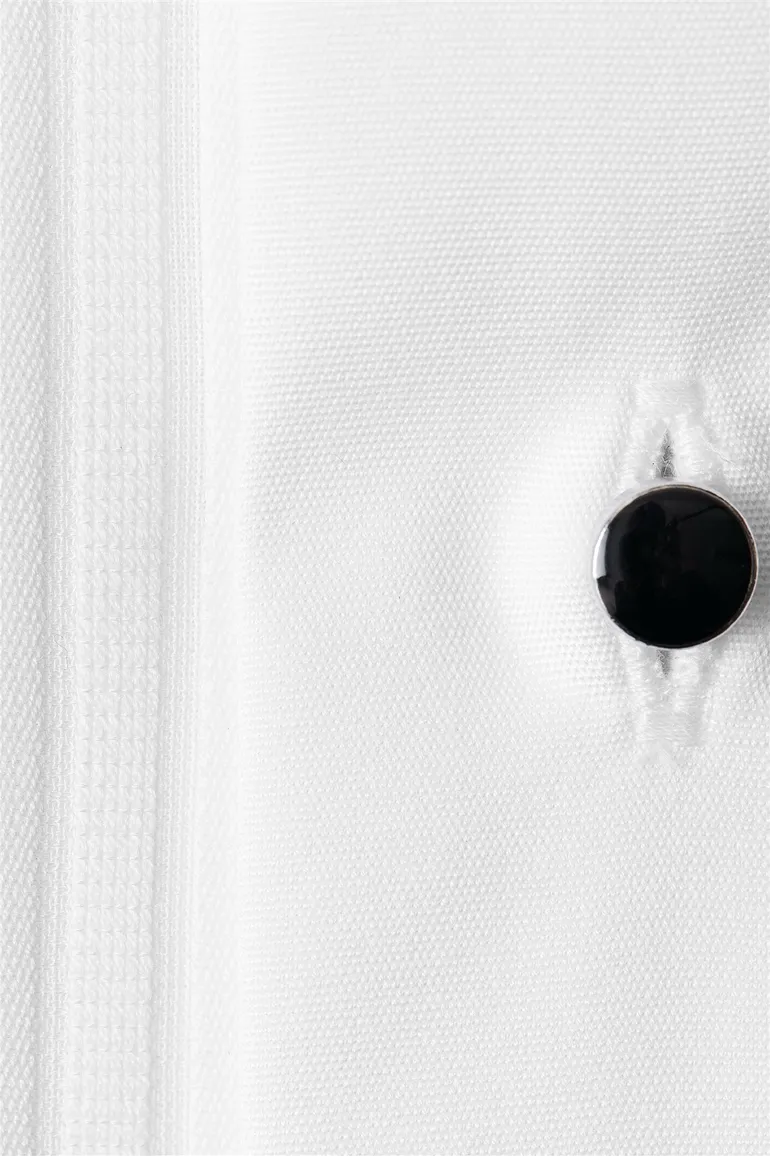 Eton overhemd wit Plissé Tuxedo French Cuff slim fit