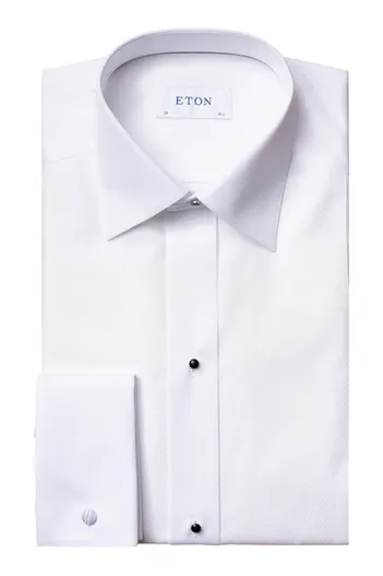 Eton Eton overhemd katoen effen wit French Cuff