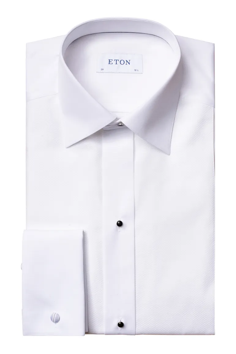 Eton overhemd Pique Tuxedo French Cuff