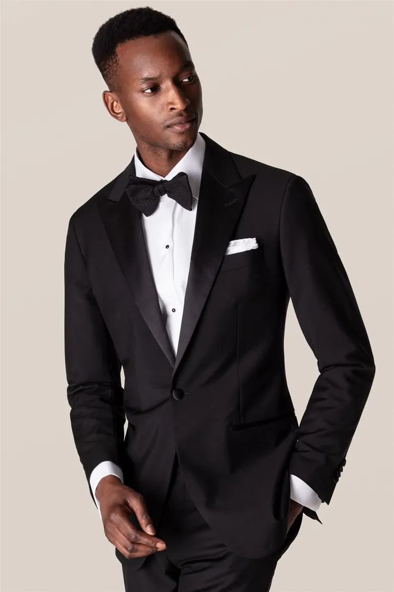 Eton overhemd katoen effen wit French Cuff