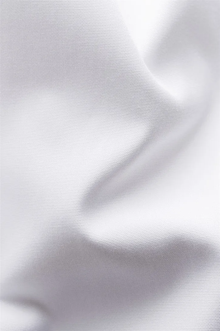 Katoenen Eton overhemd effen witFrench Cuff