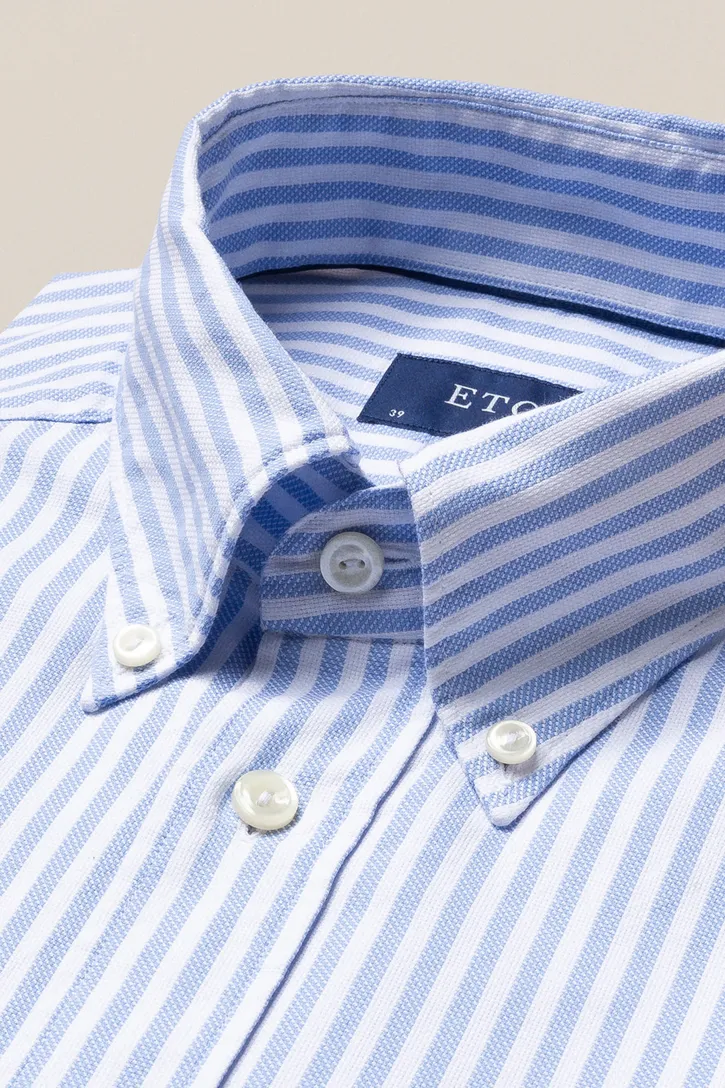 Royal Oxford business Eton lichtblauw gestreept overhemd