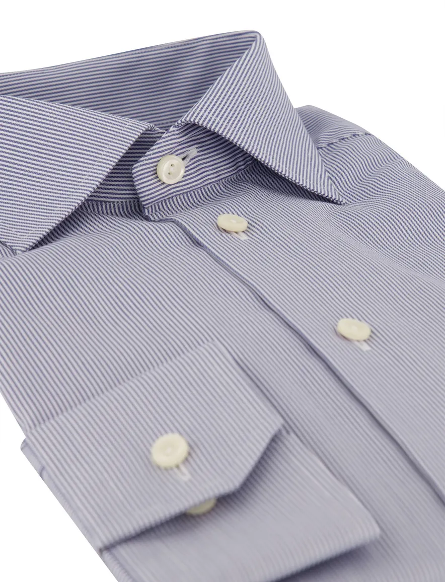 Eton overhemd blauw