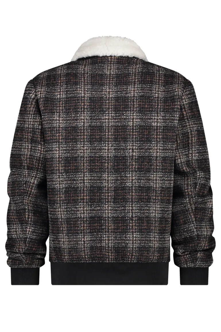 A Fish Named Fred jack bruin geruit rits slim fit