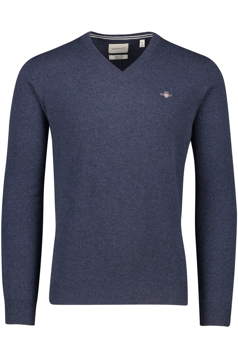 Gant trui donkerblauw wol