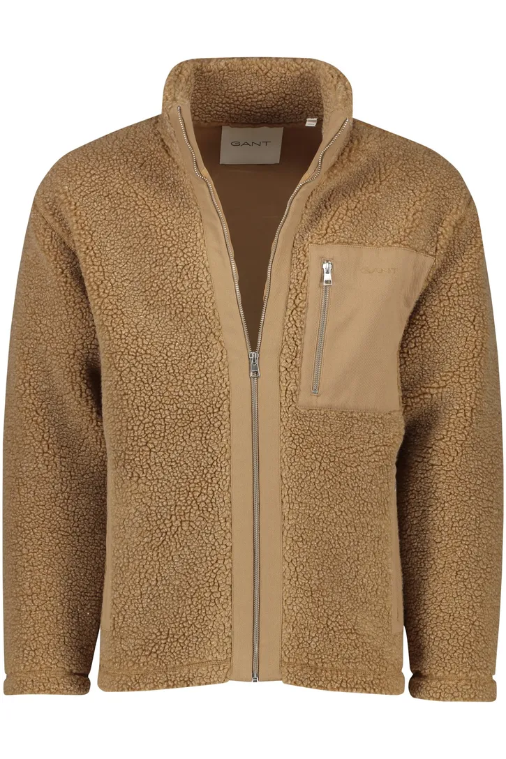 Gant outdoor vest beige uni fleece normale fit