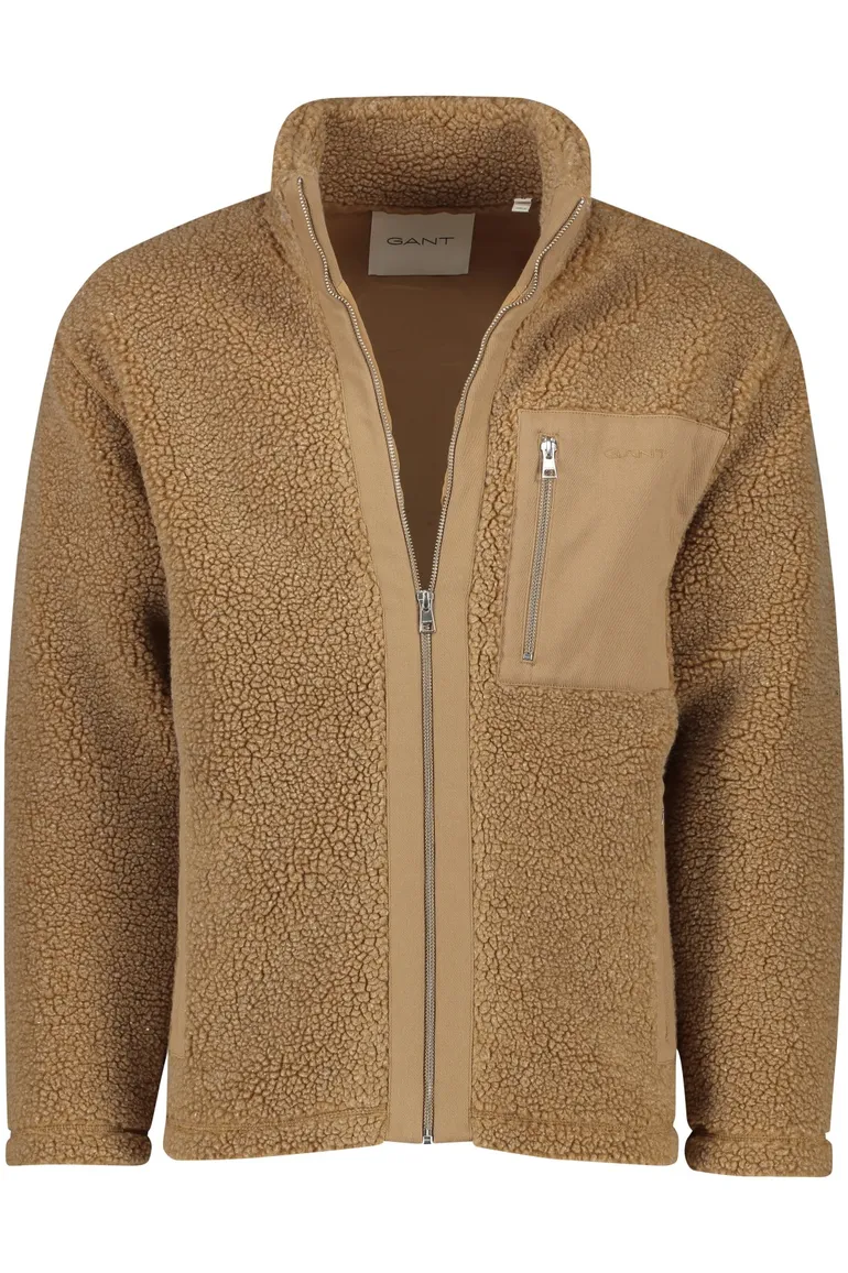 Gant vest camel fleece