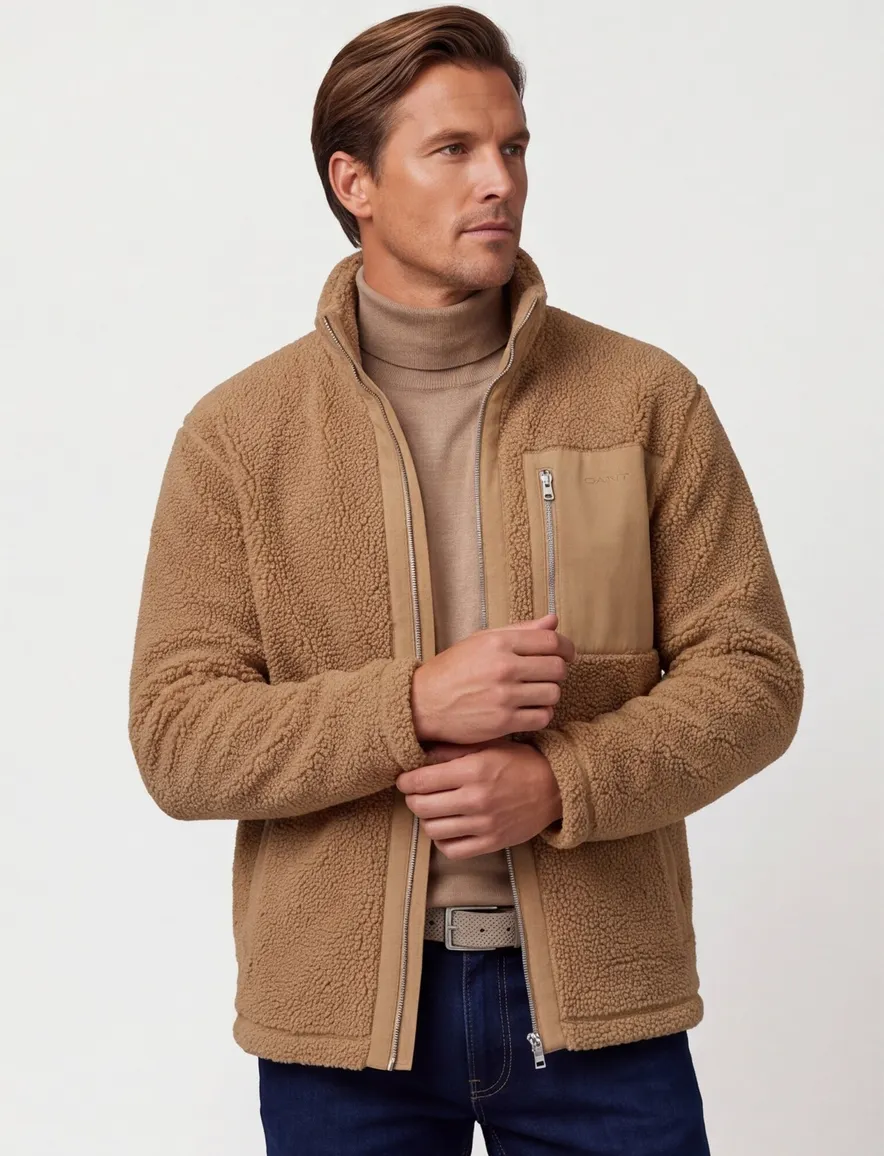 Gant vest beige fleece