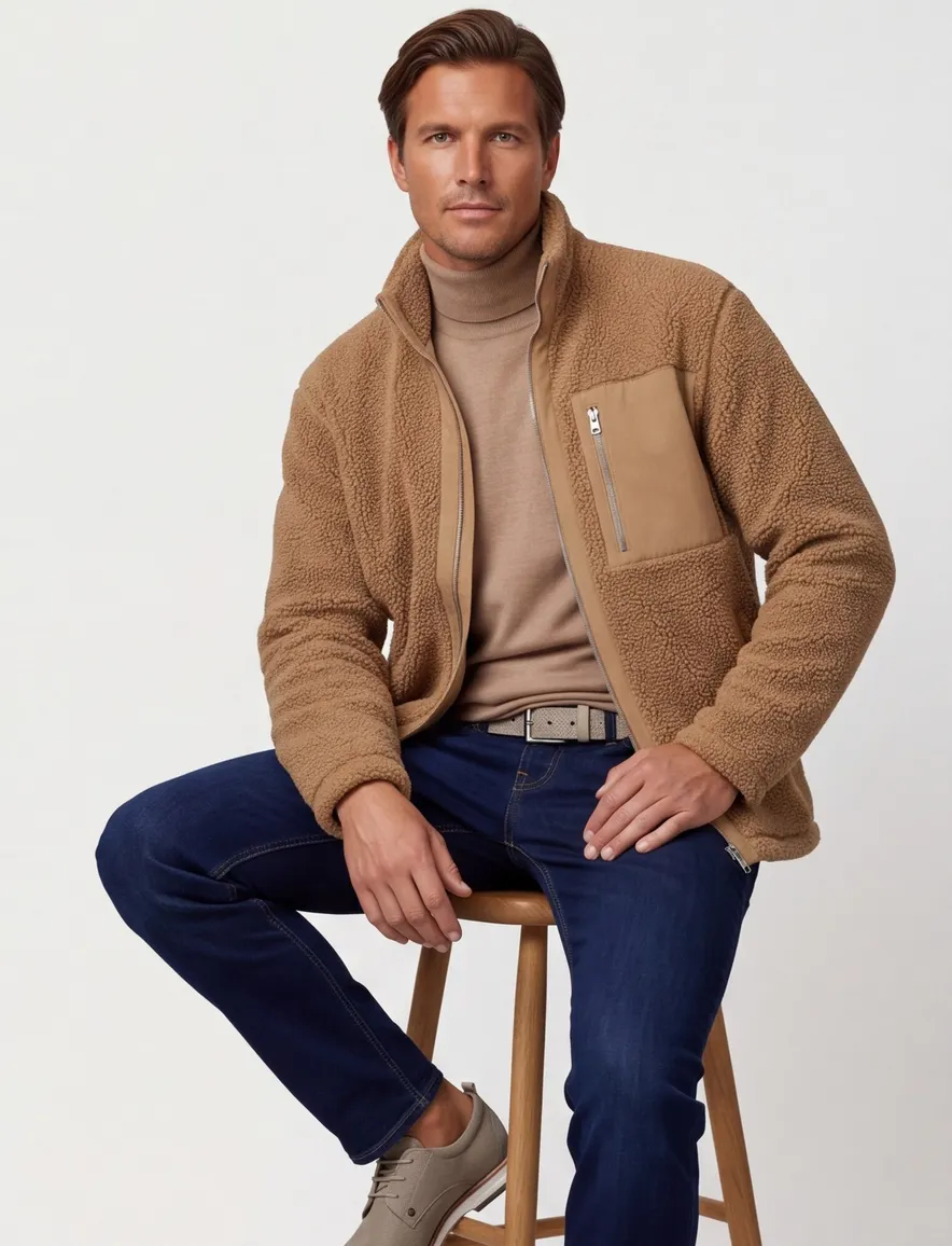 Gant vest beige fleece