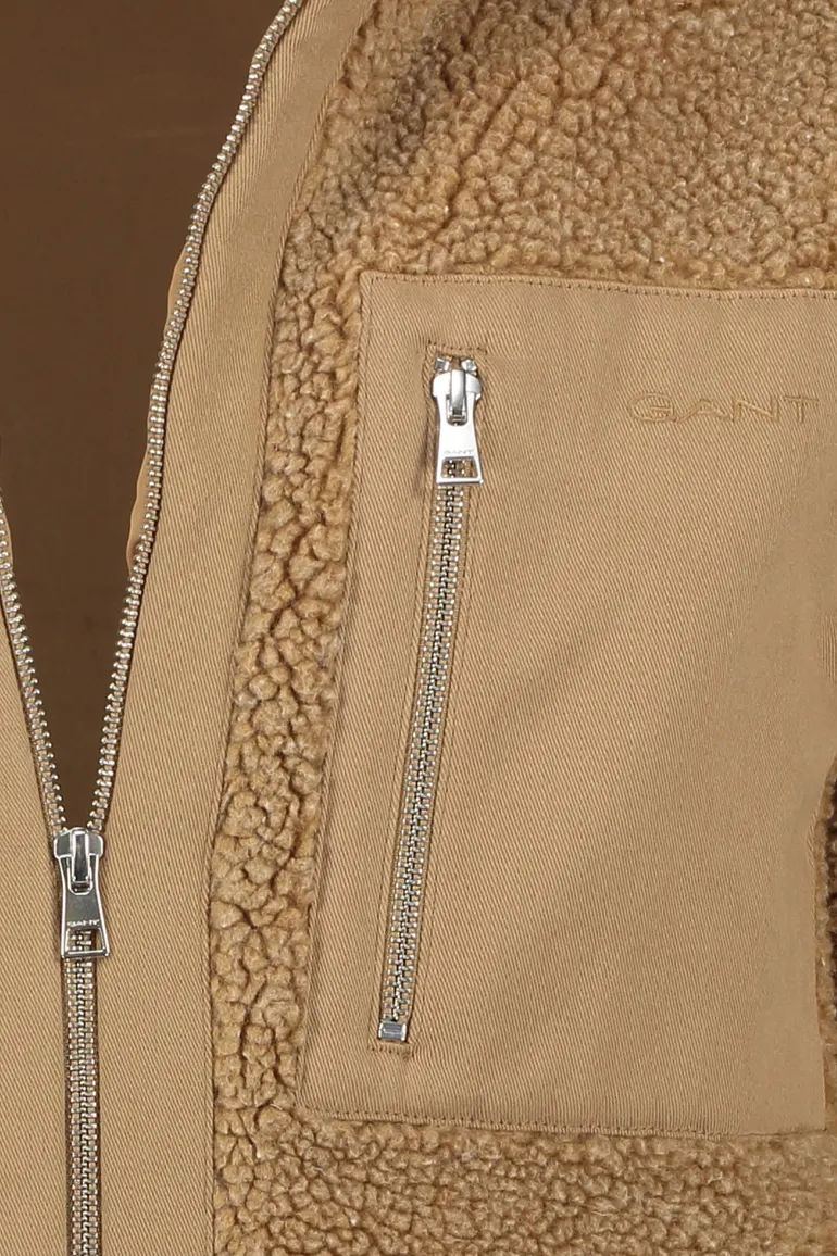 Gant vest beige fleece