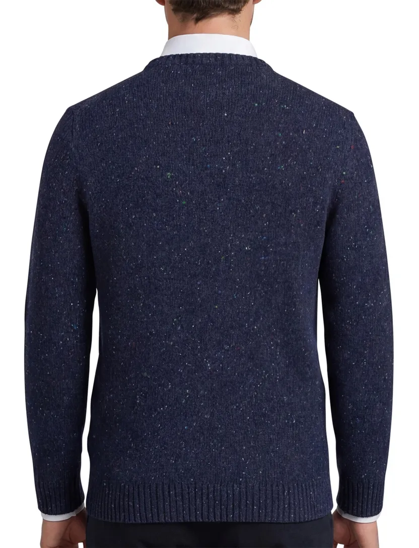 trui Gant donkerblauw wol normale fit