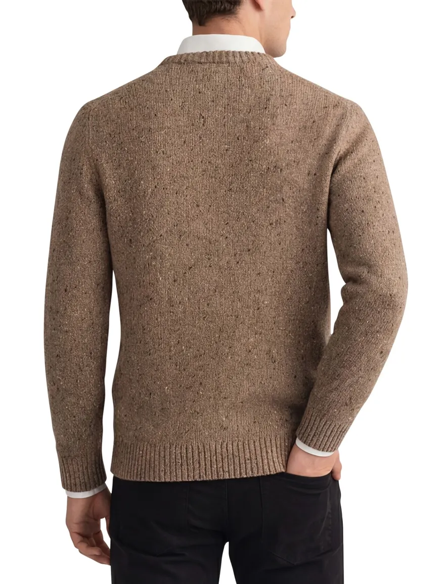 Gant trui beige gebreid ronde hals