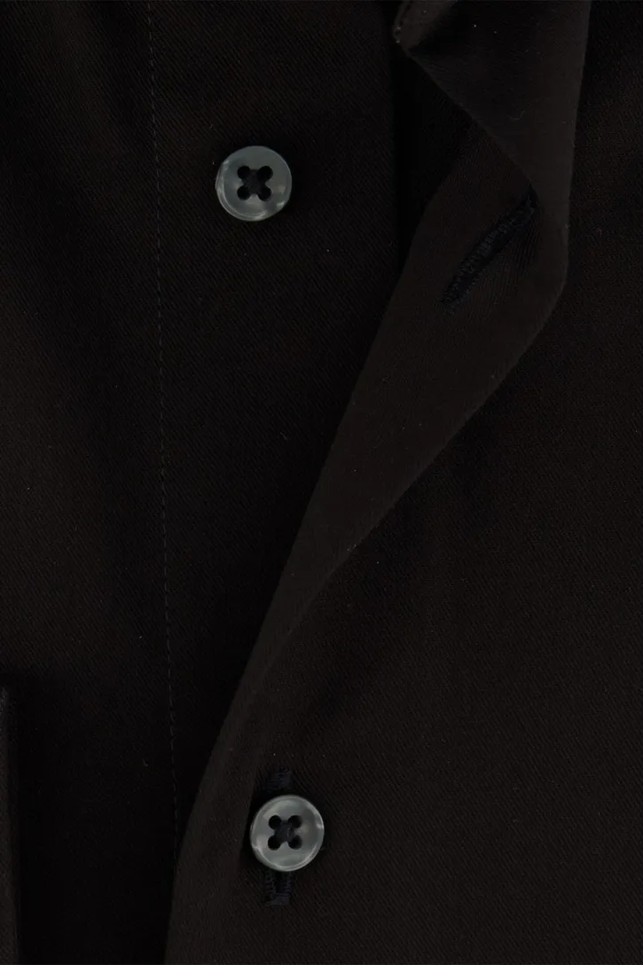 Michaelis business overhemd Slim Fit zwart effen