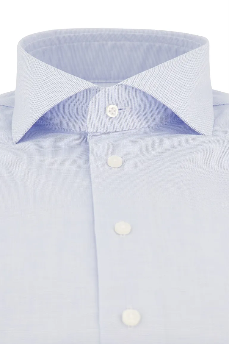 Overhemd Michaelis Slim Fit lichtblauw geprint