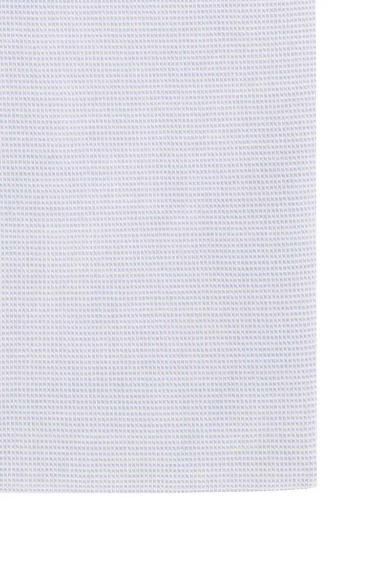 Overhemd Michaelis Slim Fit lichtblauw geprint