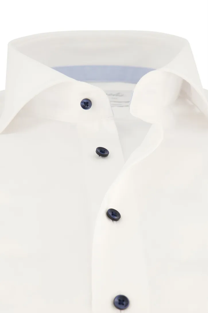 Michaelis business overhemd Slim Fit wit effen