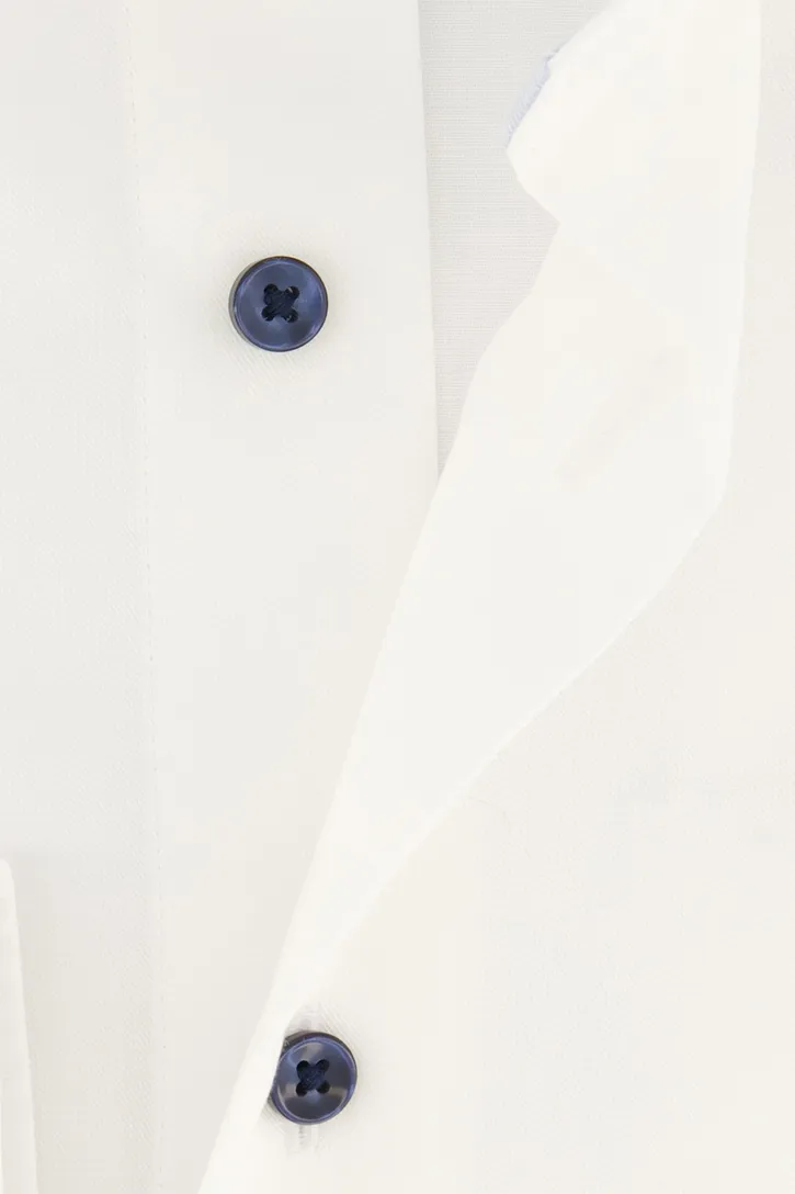 Michaelis business overhemd Slim Fit wit effen