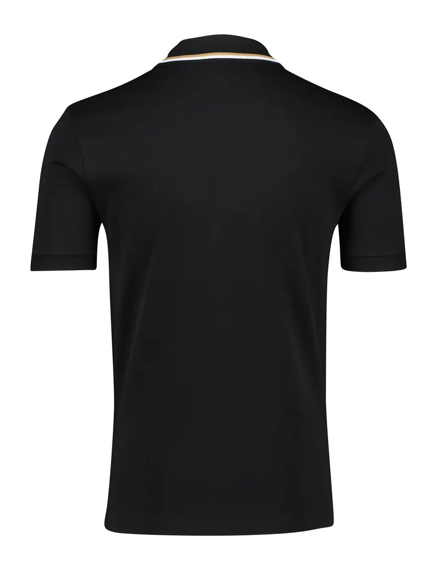 Boss Black Penrose polo effen zwart slim fit katoen