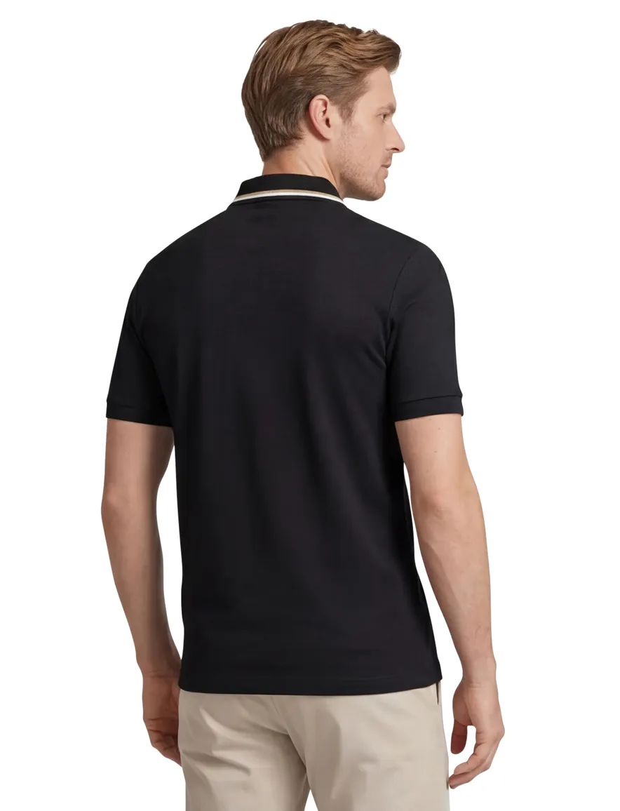 Boss Black Penrose polo effen zwart slim fit katoen
