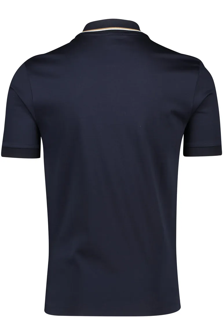 Boss Black Penrose polo effen donkerblauw slim fit