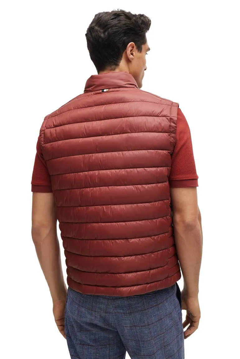 Boss Black Calanos bodywarmer rood effen