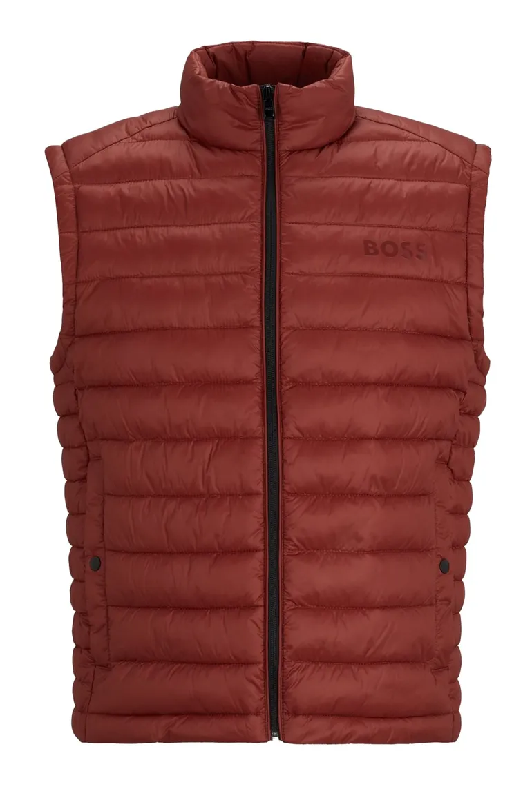 Boss Black Calanos bodywarmer rood effen