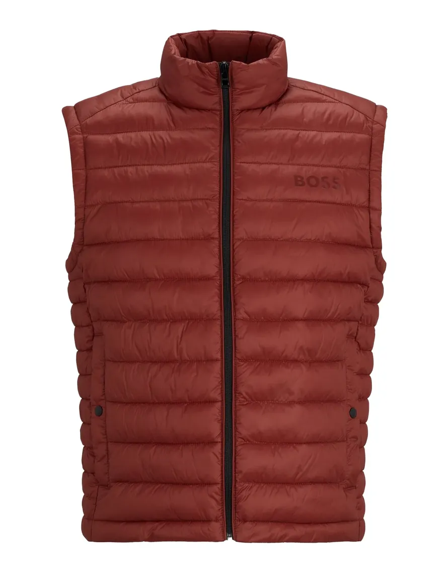 Boss Black Calanos bodywarmer rood effen