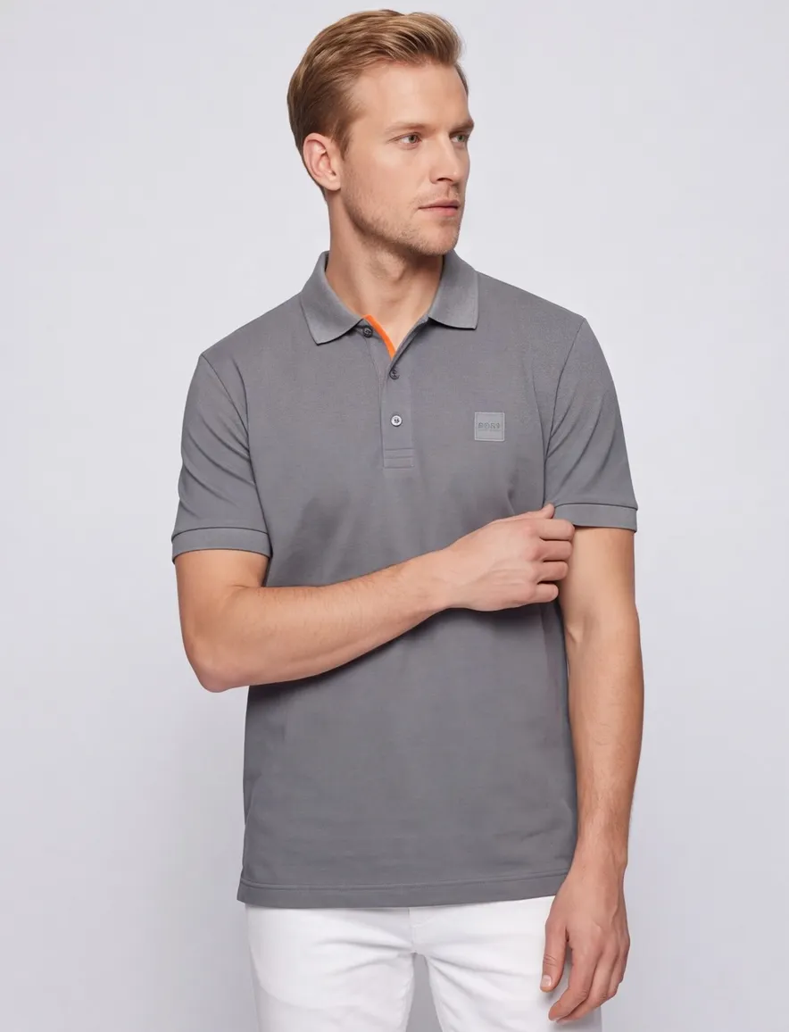 Poloshirt BOSS grijs Dark Grey
