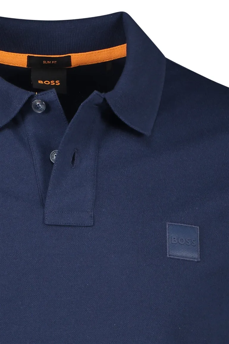 Boss Orange poloshirt donkerblauw passenger