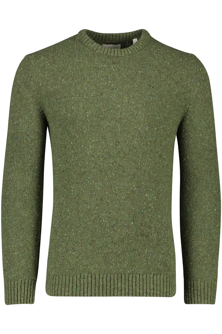 trui Gant groen effen wol