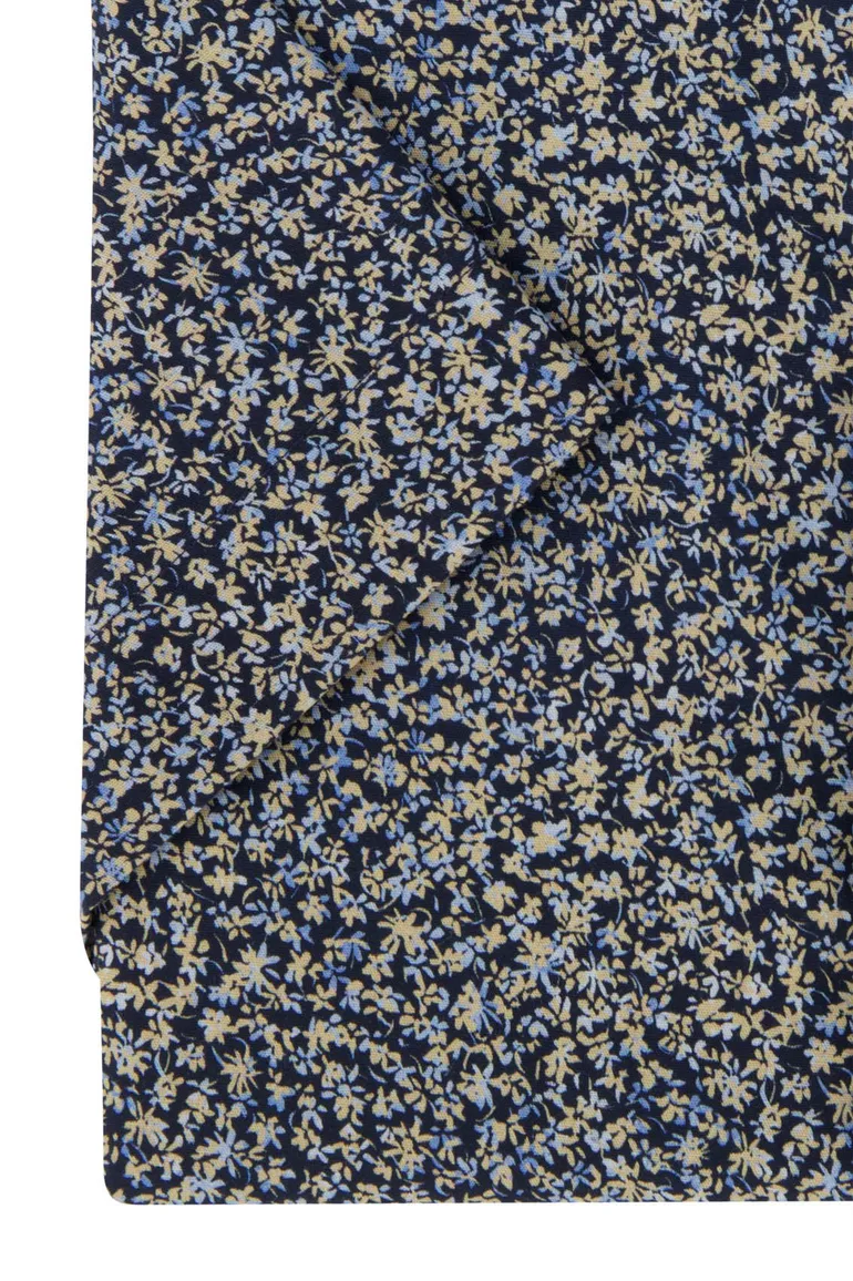 Olymp overhemd donkerblauw geprint
