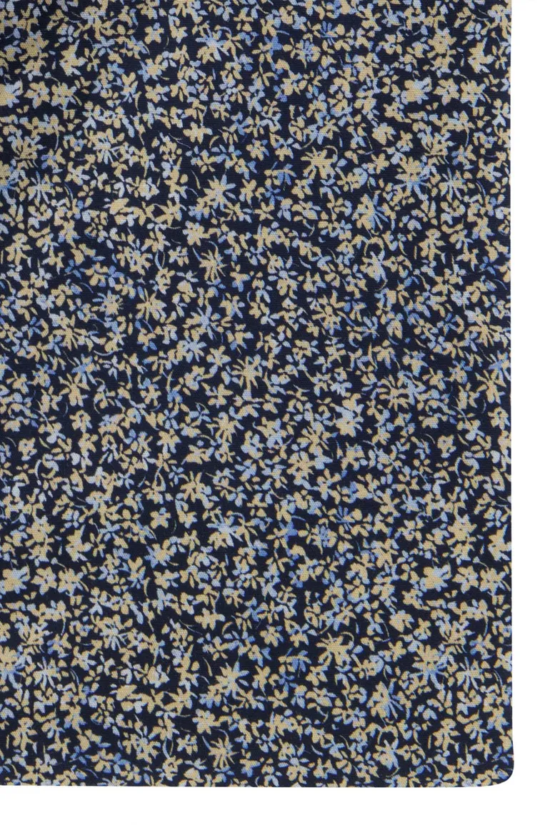 Olymp overhemd donkerblauw geprint