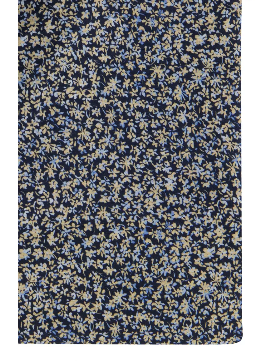 Olymp overhemd donkerblauw geprint