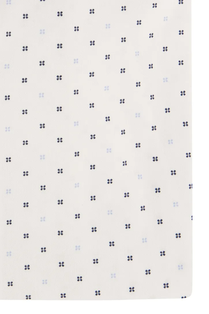 Olymp Modern Fit overhemd wit geprint
