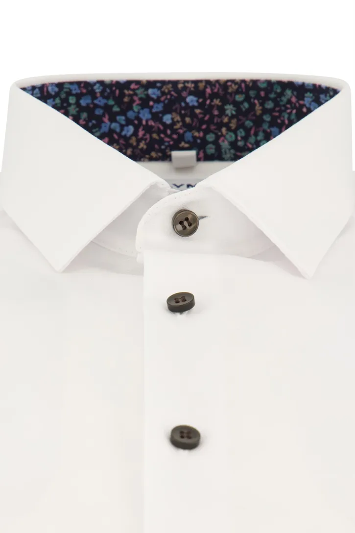Olymp business overhemd extra slim fit wit effen