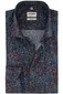 Olymp body fit overhemd donkerblauw geprint