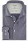 Katoenen Olymp overhemd geprint blauw body fit