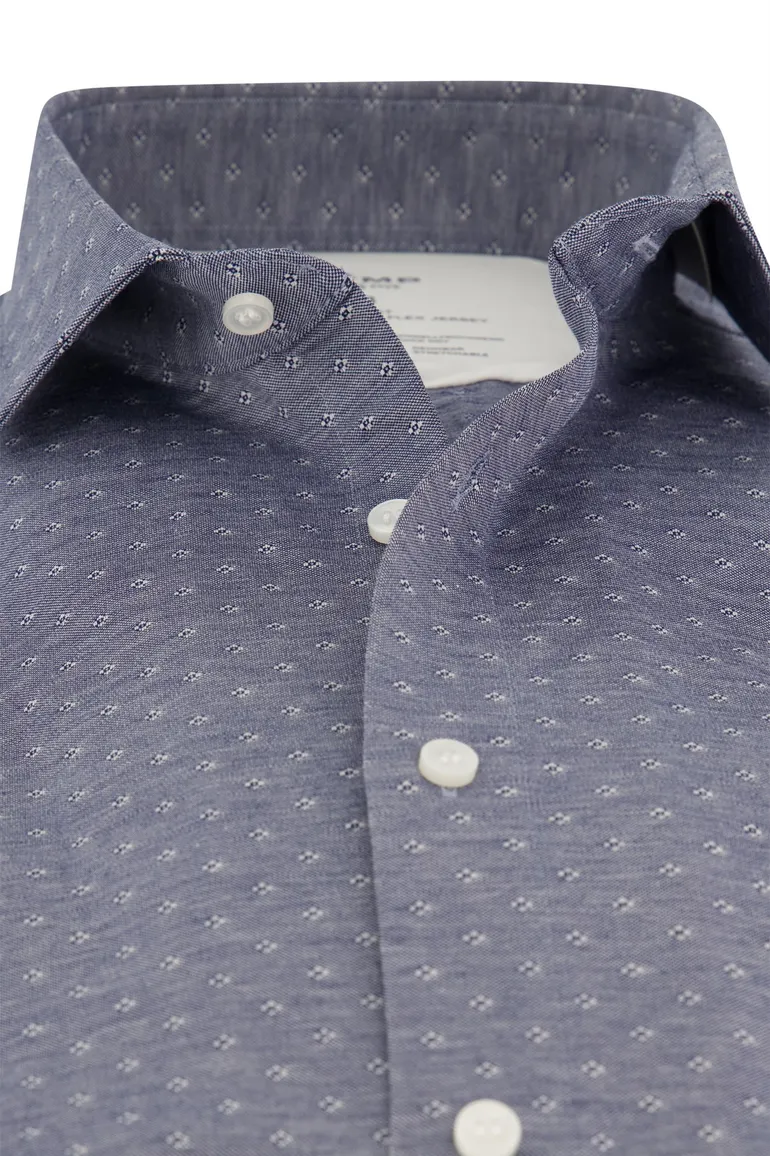 Olymp overhemd blauw body fit