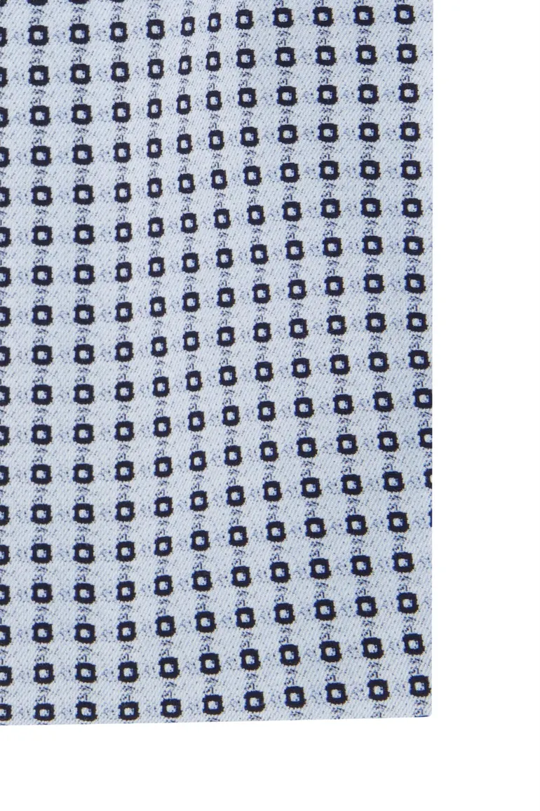 Olymp overhemd blauw geprint