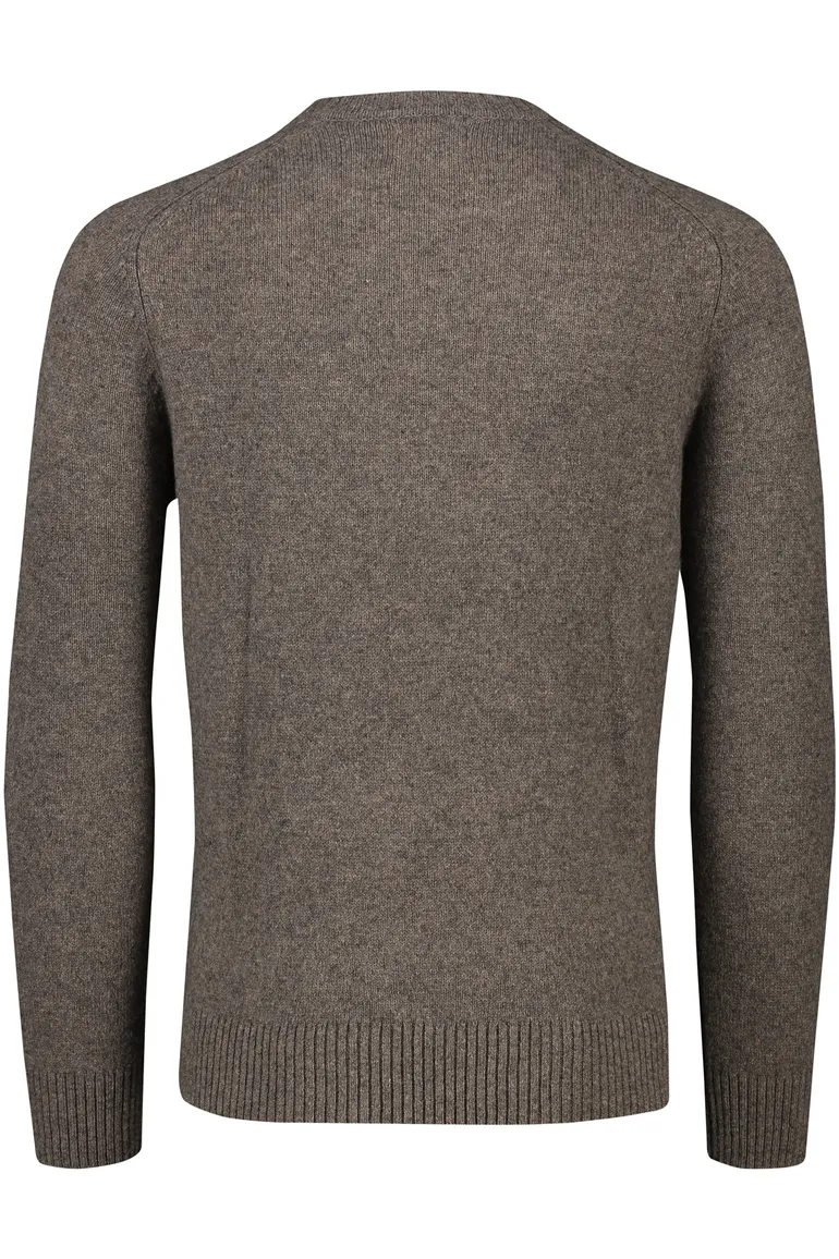 Gant trui bruin gemeleerd normale fit