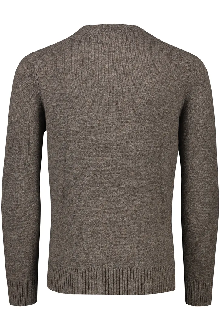 Normale fit Gant trui bruin gemeleerd