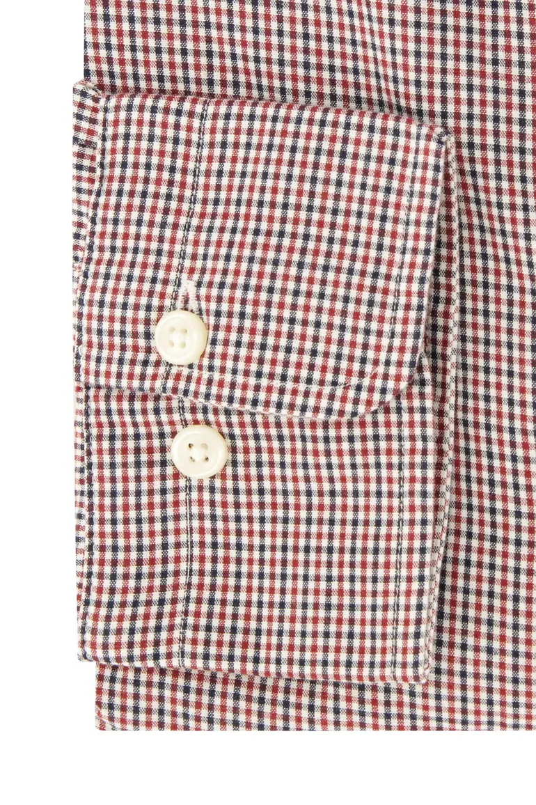 Gant casual overhemd Regular Fit rood blauw geruit
