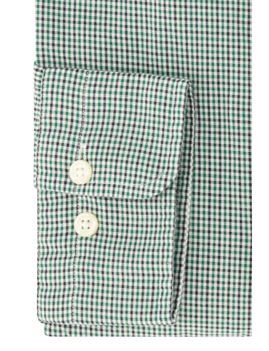 casual overhemd Gant groen geruit katoen normale fit